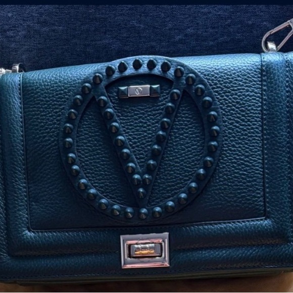 Mario Valentino Dark Green Shoulder Bag - Picture 5 of 5